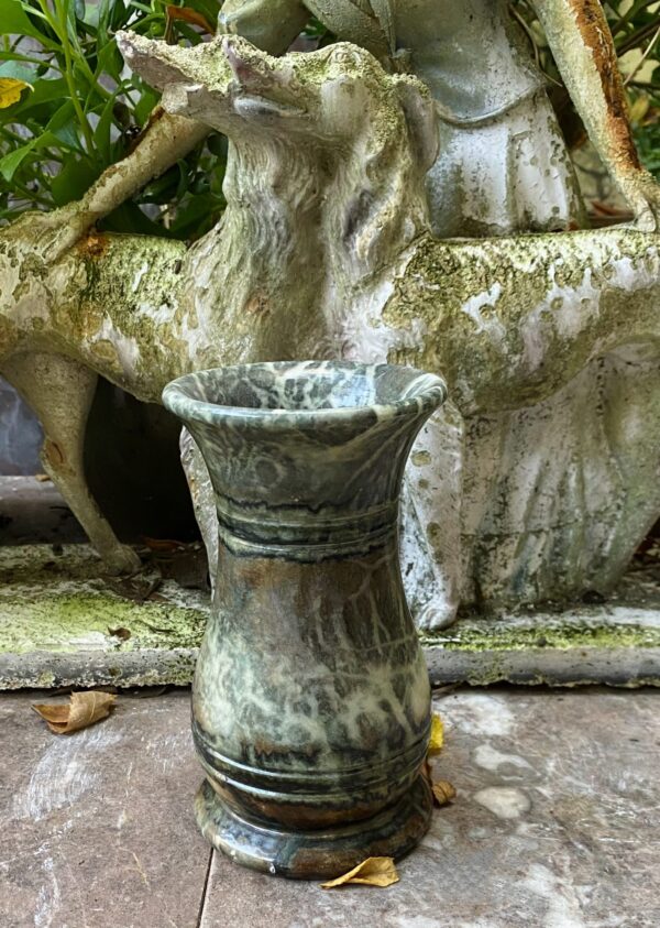 Stylish handmade granite vase – late 20th c. (6) vase granite handmade late 20th century