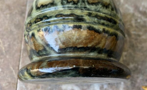 Stylish handmade granite vase – late 20th c. (8) vase granite handmade late 20th century