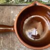 Terracotta French caquelon with spout, 1930s–1940s (11) Vintage Franse terracotta caquelon met tuit | Terracotta French caquelon with spout, 1930s–1940s