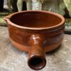 Terracotta French caquelon with spout, 1930s–1940s (13) Vintage Franse terracotta caquelon met tuit | Terracotta French caquelon with spout, 1930s–1940s