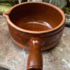 Terracotta French caquelon with spout, 1930s–1940s (14) Vintage Franse terracotta caquelon met tuit | Terracotta French caquelon with spout, 1930s–1940s
