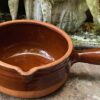 Terracotta French caquelon with spout, 1930s–1940s (17) Vintage Franse terracotta caquelon met tuit | Terracotta French caquelon with spout, 1930s–1940s