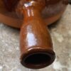 Terracotta French caquelon with spout, 1930s–1940s (6) Vintage Franse terracotta caquelon met tuit | Terracotta French caquelon with spout, 1930s–1940s