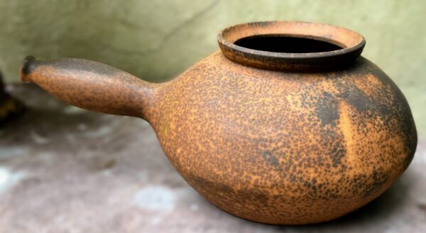Thomas “Potato Fire” clay ceramic roaster – ca. 20th C (1) Vintage Thomas Kartoffelfeuer in kleikeramiek | Thomas “Potato Fire” clay ceramic roaster – ca. 20th C