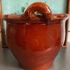 Vintage French glazed water jug – early 20th c (3) Vintage Frans geglazuurd waterkruikje | Vintage French glazed water jug – early 20th c.