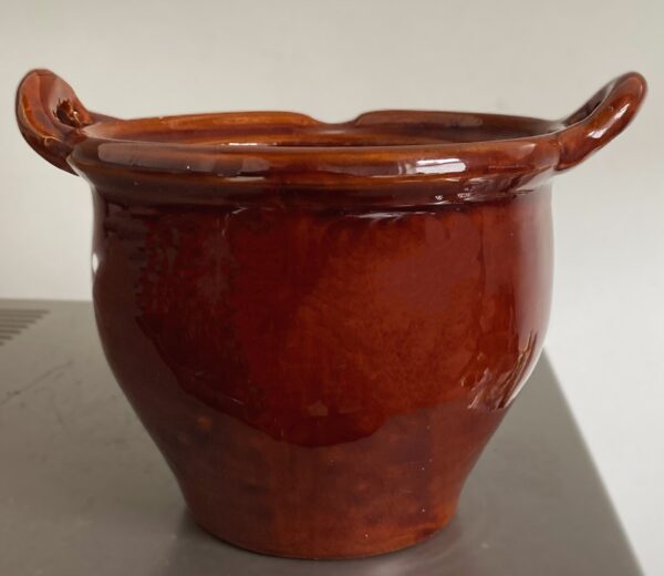 Vintage French glazed water jug – early 20th c (4) Vintage Frans geglazuurd waterkruikje | Vintage French glazed water jug – early 20th c.
