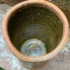 ​Vintage groene cilindervaas | Green ceramic cylinder vase, Germany ca. 1970