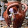 Vintage Thulin ceramic vase with 3 handles ca. 1950 – Stijlvolle handgemaakte Thulin vaas ca. 1950 (12) Stijlvolle handgemaakte Thulin vaas ca. 1950 - Vintage Thulin ceramic vase with 3 handles ca. 1950