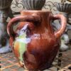 Vintage Thulin ceramic vase with 3 handles ca. 1950 – Stijlvolle handgemaakte Thulin vaas ca. 1950 (13) Stijlvolle handgemaakte Thulin vaas ca. 1950 - Vintage Thulin ceramic vase with 3 handles ca. 1950