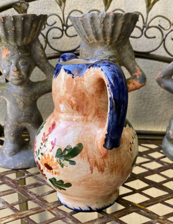 Vintage bolvaasje met 2 oren Robbia – Vintage bulb vase with 2 handles Robbia