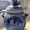 Westerwald cobalt‑blue lidded pot, ca. 1900–1950 (1) Westerwald kobaltblauwe pot met deksel | Westerwald cobalt‑blue lidded pot, ca. 1900–1950