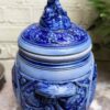 Westerwald cobalt‑blue lidded pot, ca. 1900–1950 (17) Westerwald kobaltblauwe pot met deksel | Westerwald cobalt‑blue lidded pot, ca. 1900–1950