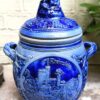 Westerwald cobalt‑blue lidded pot, ca. 1900–1950 (20) Westerwald kobaltblauwe pot met deksel | Westerwald cobalt‑blue lidded pot, ca. 1900–1950