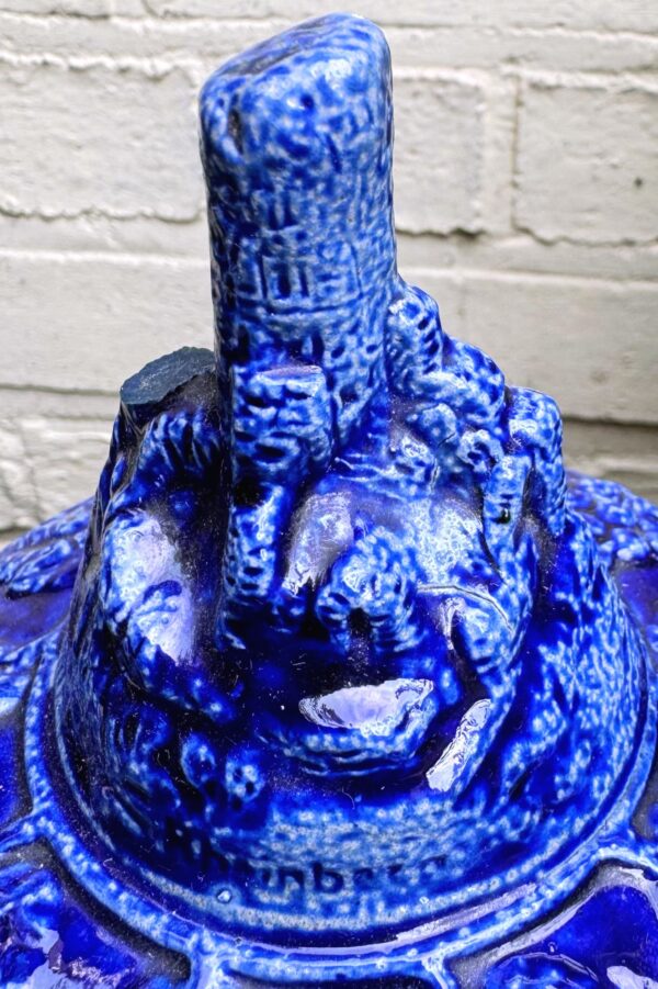 Westerwald cobalt‑blue lidded pot, ca. 1900–1950 (8) Westerwald kobaltblauwe pot met deksel | Westerwald cobalt‑blue lidded pot, ca. 1900–1950