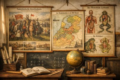 'De hervorming Hagepreek La Reforme a Anvers - Un preche en plein air ' – Educatieve Schoolplaat nr 41  (1925–1931)