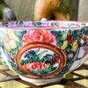 4 Chinese eggshell porcelain teacups Rose Canton – c.1900 (20) 4 Chinese eierschaalporseleinen theekopjes Rose Canton | 4 Chinese eggshell porcelain teacups Rose Canton – c.1900