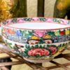 4 Chinese eggshell porcelain teacups Rose Canton – c.1900 (5) 4 Chinese eierschaalporseleinen theekopjes Rose Canton | 4 Chinese eggshell porcelain teacups Rose Canton – c.1900