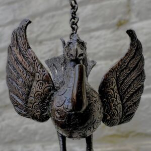 Bronzen mythische Garuda olielamp – Indonesië 19e eeuw