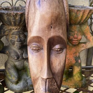5278075063.jpg Artisanaal Afrikaans houten masker – expressieve uitwerking, ca. midden 20e eeuw