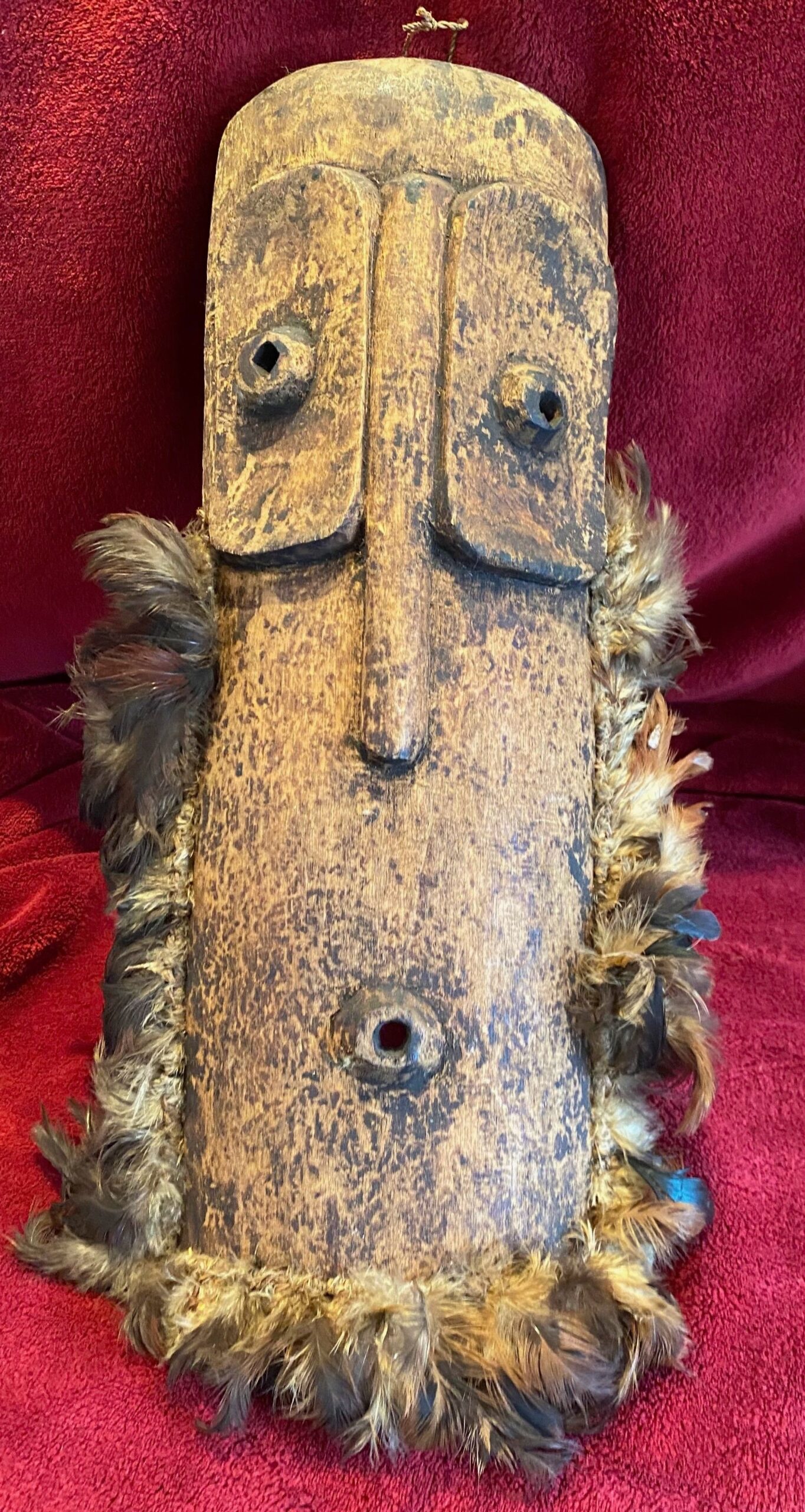 5278191065.jpg Afrikaans houten Uilenmasker met baard – Bembe, DRC – Alunga Kaluga, initiatieobject