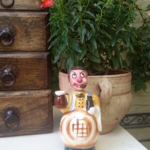 Vintage Porseleinen Ober Decanter – Authentiek Verzamelobject uit de Jaren ’50