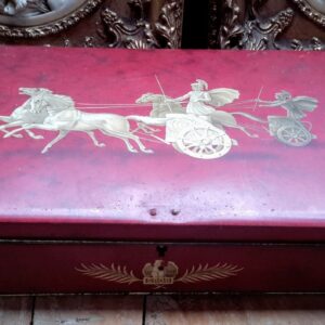 5305513189.jpg Blikken doos C Jamin Romeinse strijdwagen – ca. 1960