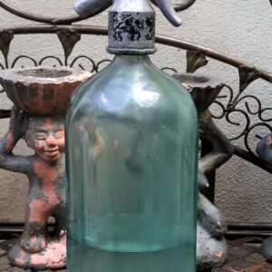 Lichtblauwe Romanian Seltzer Bottle" Soda - of Sifonfles – jaren 1950