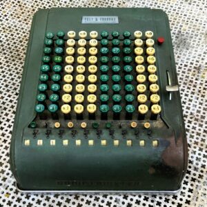 Vintage Comptometer Felt & Tarrant – Industriële Rekenmachine Chicago ca. 1939