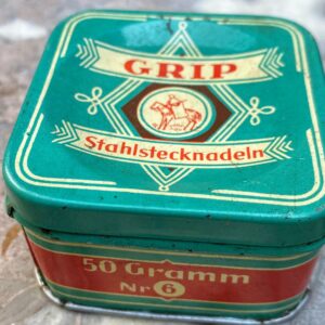 5305514430.jpg Antiek GRIP stahlstecknadeln blikje nr. 6 – Duitsland, 1925‑1950