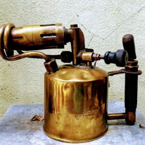 5305515924.jpg Antieke Optimus soldeerbrander – Messing Stockholm Zweden ca. 1950