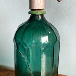 Lauriergroene "Romanian Seltzer Bottle" Soda - of Sifonfles - niet gemerkt – ca. 1950