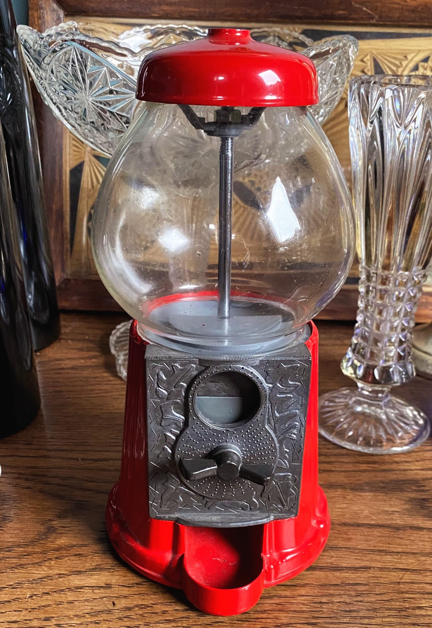 Vintage carrousel kauwgomballenautomaat pure nostalgie