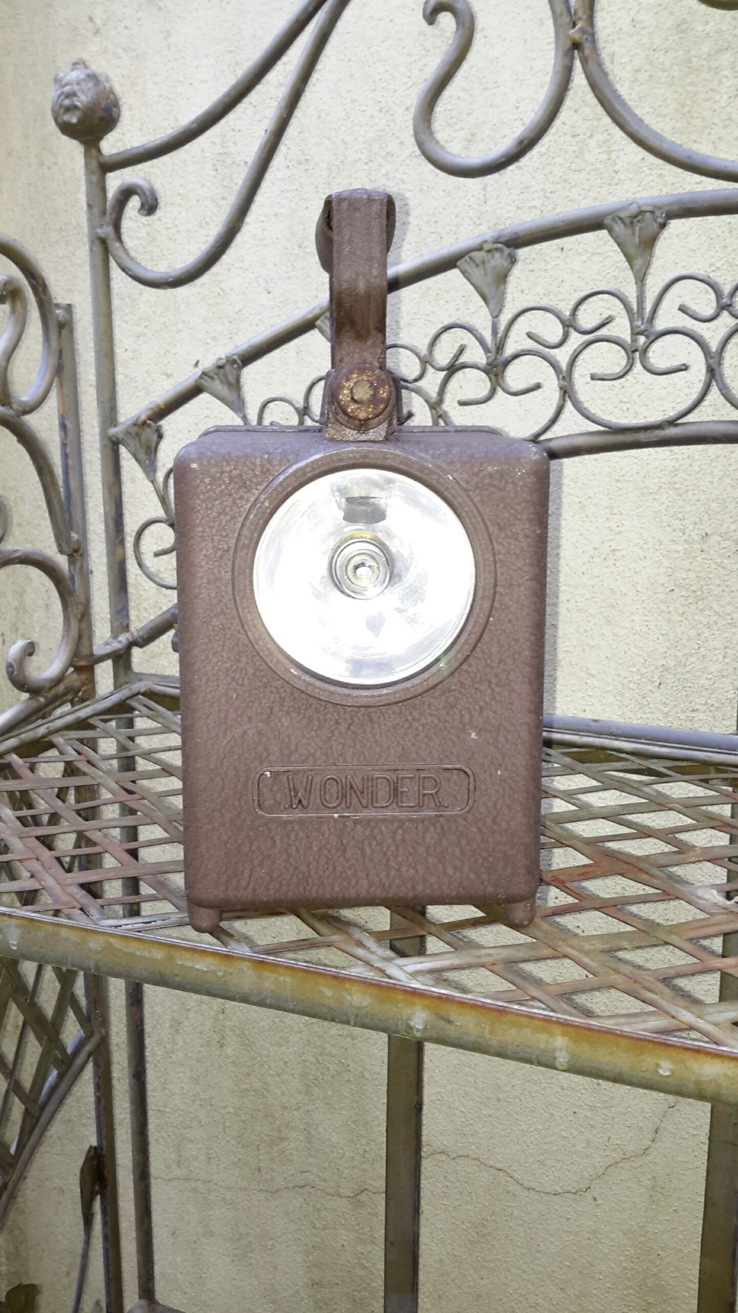 Oude Spoorweglamp Merk Wonder