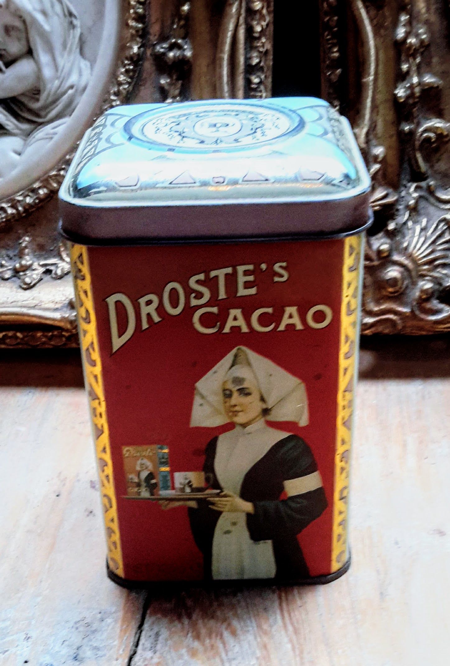 5393132253.jpg Vintage kleine blikken doos Droste Cacao