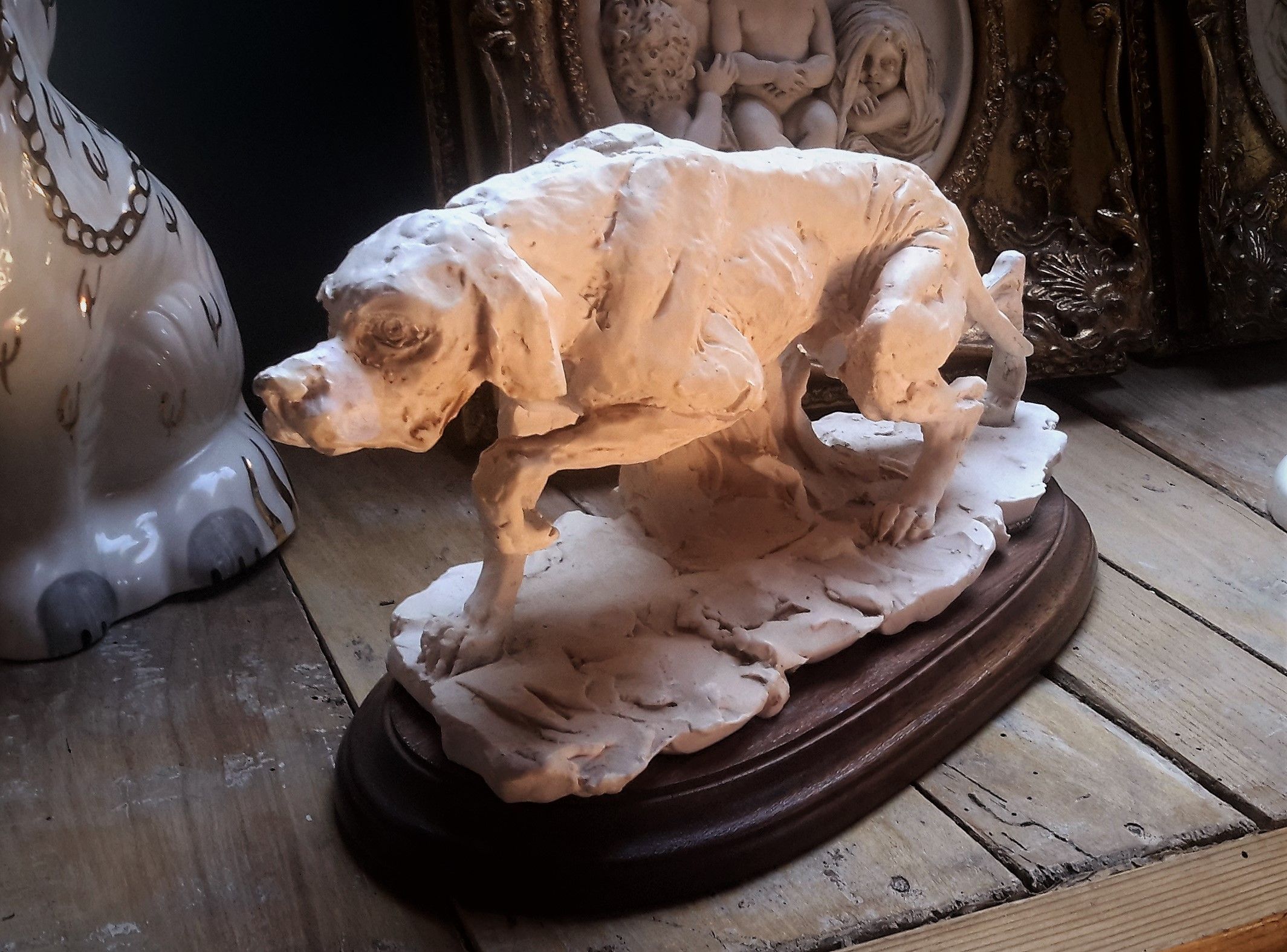 Prachtig Artistiek beeld van een lopende hond