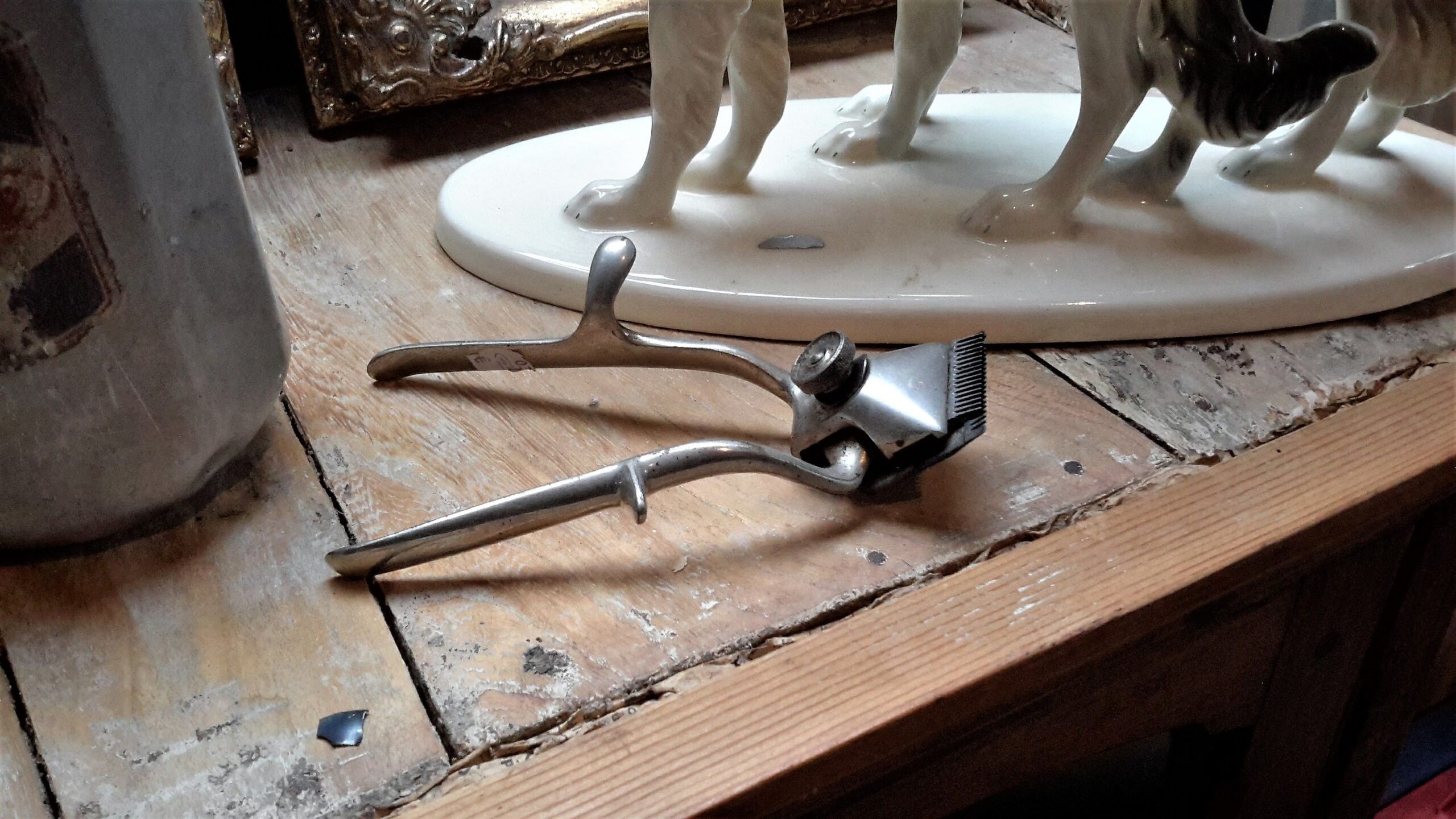 Vintage Handtondeuse voor haarkapper