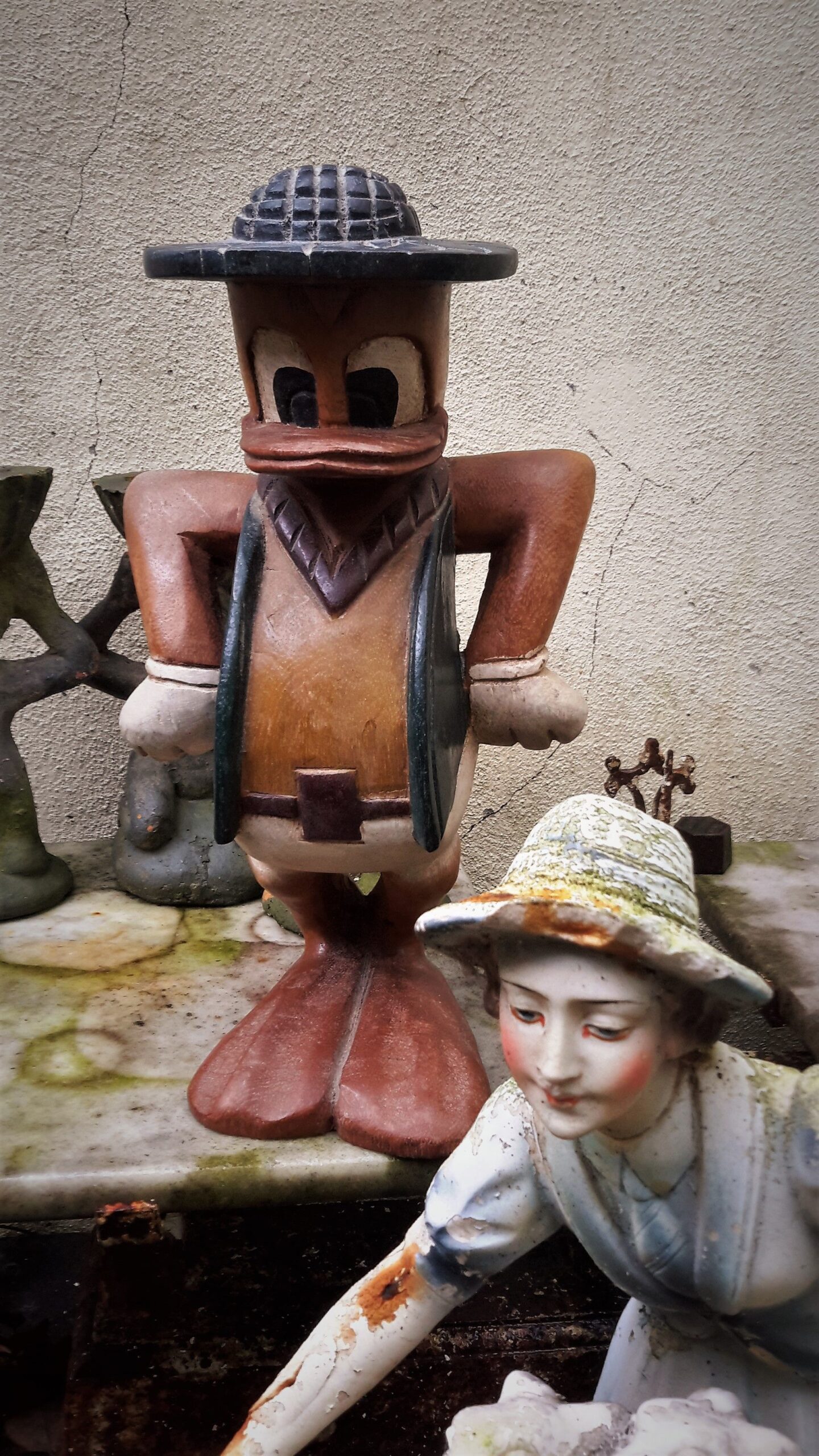 Prachtig Walt Disney Donald Duck Houten Beeld