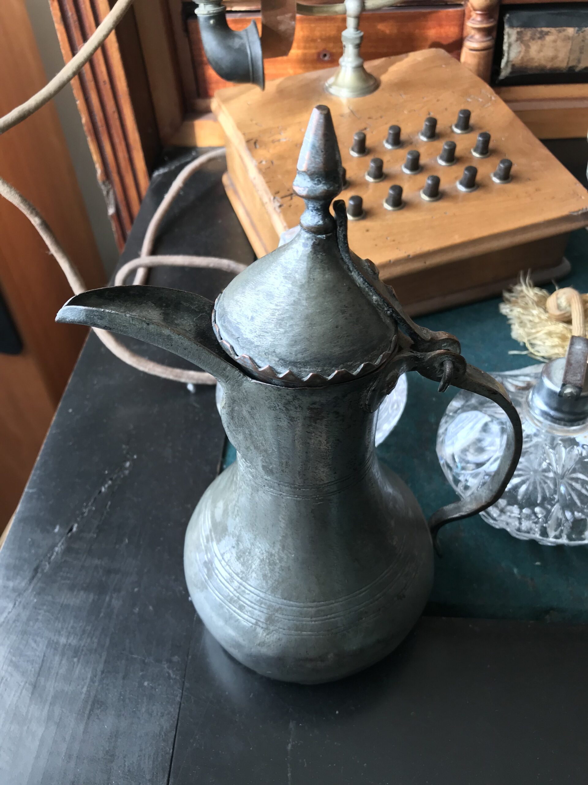 5393139983.jpg Authentiek Perzisch thee of koffiekannetje Dallah