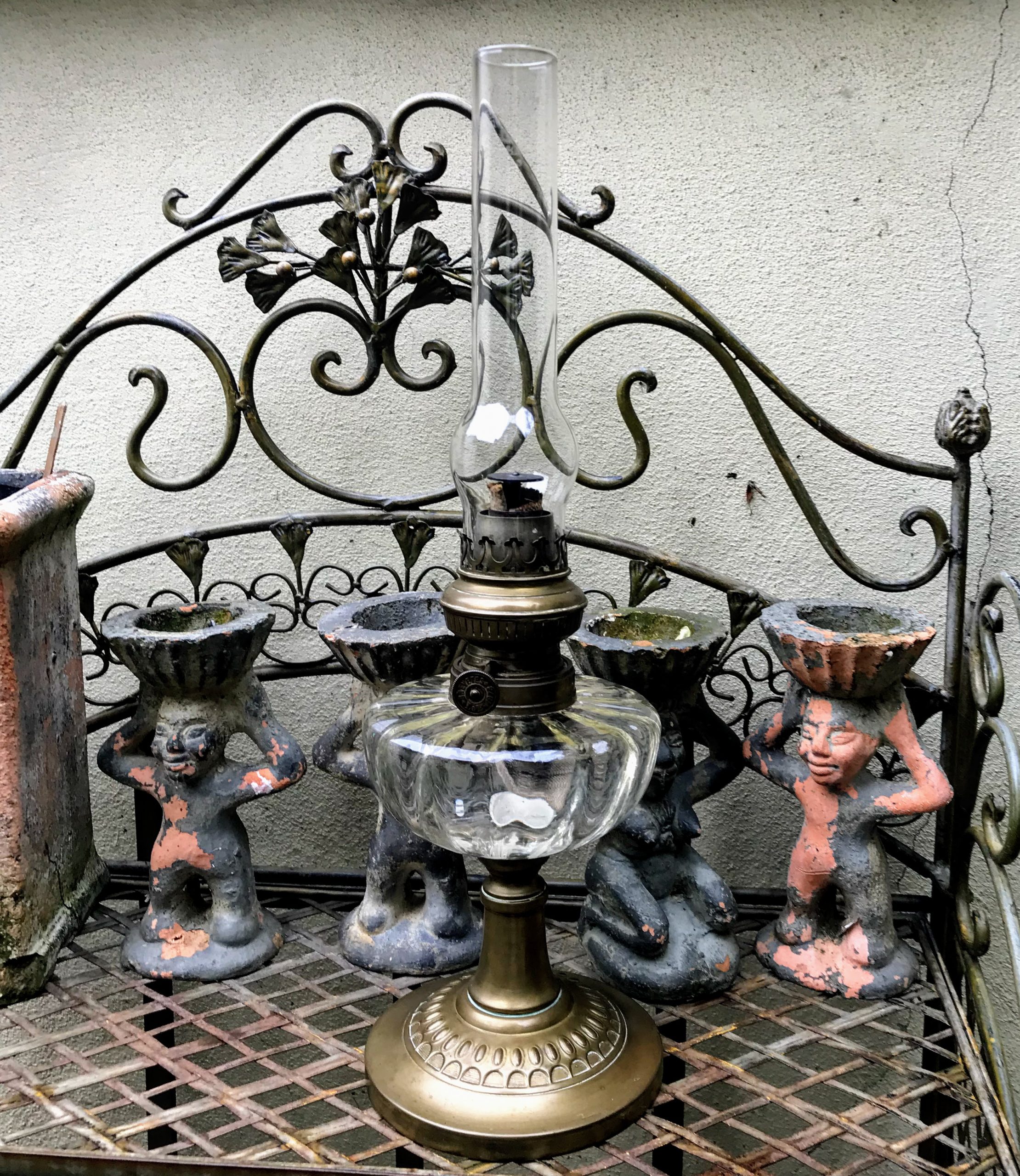 5393157765.jpg Prachtige Staande Belgische olielamp Lempereur & Bernard