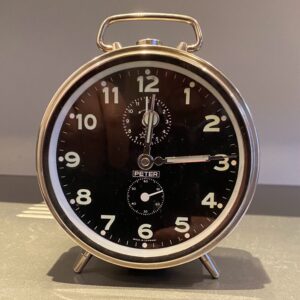 Vintage verchroomde wekker Peter jaren 60