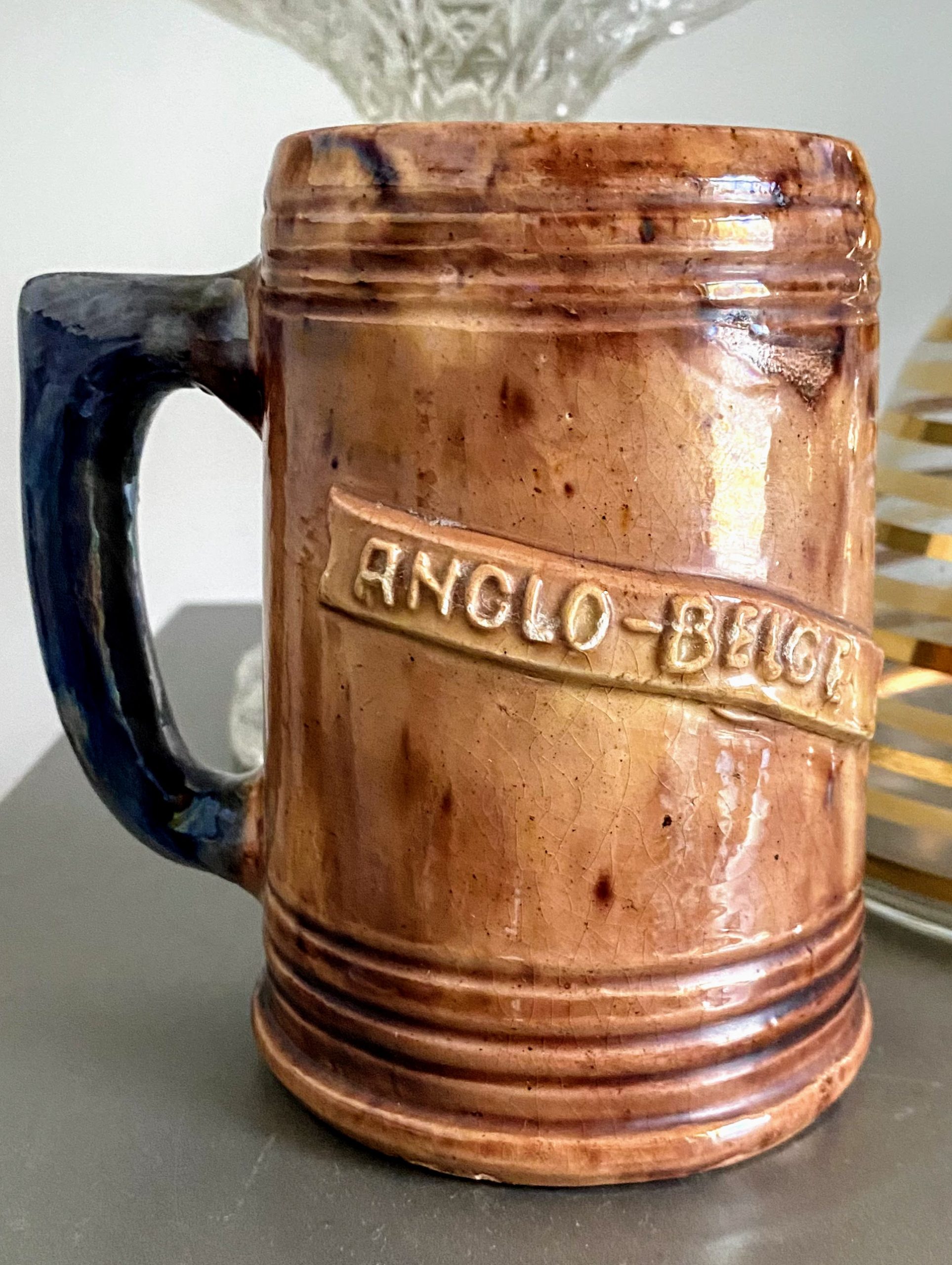 Schattige kleine Stenen bierpot Anglo Belge Zulte België