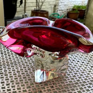 Bohemian Art Glass kom Josef Hospodka – Chribska, ca. 1960