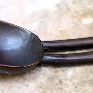 5875026251.jpg Etnografische Afrikaanse lepel met dubbele Bantu-steel – ca. 20ste eeuw