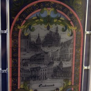 5892685046.jpg Uniek en gecertificeerd Decor Art Glas-in-Lood Paneel Oudenaarde – ca. 1980-2000