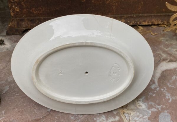 Antieke Saucière met aangehechte onderplaat P Regout Maastricht (15) Antieke saucière met aangehechte onderplaat – P. Regout Maastricht | Antique sauce boat with attached underplate – P. Regout Maastricht, c.1836–1890