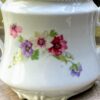 Antique French porcelain sugar pot with wildflowers – c.1900 (2) Antieke Franse suikerpot met veldbloemen | Antique French porcelain sugar pot with wildflowers – c.1900