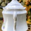 Antique French porcelain sugar pot with wildflowers – c.1900 (7) Antieke Franse suikerpot met veldbloemen | Antique French porcelain sugar pot with wildflowers – c.1900