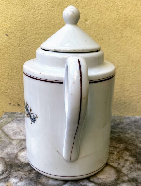 Antique Hotel Kronenburg Münster Coffee Pot – Fritz Bensinger Mannheim, c.1920 (6) Antieke Koffiekan Hotel Kronenburg Münster “Fritz Bensinger Mannheim” | Antique Hotel Kronenburg Münster Coffee Pot – Fritz Bensinger Mannheim, c.1920