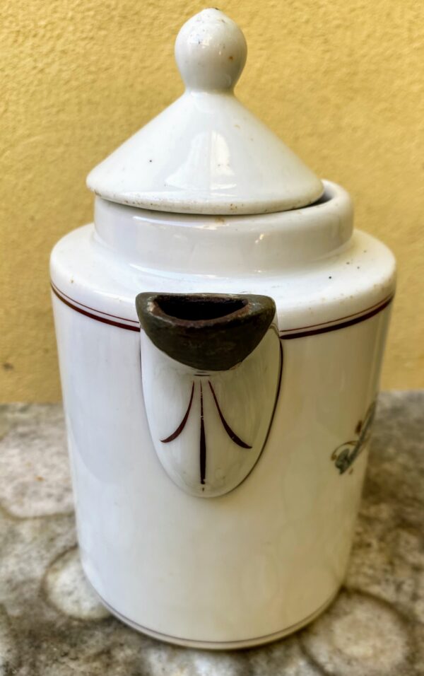 Antique Hotel Kronenburg Münster Coffee Pot – Fritz Bensinger Mannheim, c.1920 (8) Antieke Koffiekan Hotel Kronenburg Münster “Fritz Bensinger Mannheim” | Antique Hotel Kronenburg Münster Coffee Pot – Fritz Bensinger Mannheim, c.1920