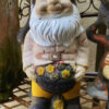 Antique earthenware garden gnomes with faded paint – ca. 1950 (12) Antieke aardewerken tuinkabouters met vervaagde verflaag – Antique earthenware garden gnomes with faded paint – ca. 1950